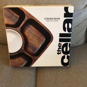 5 section serving dish